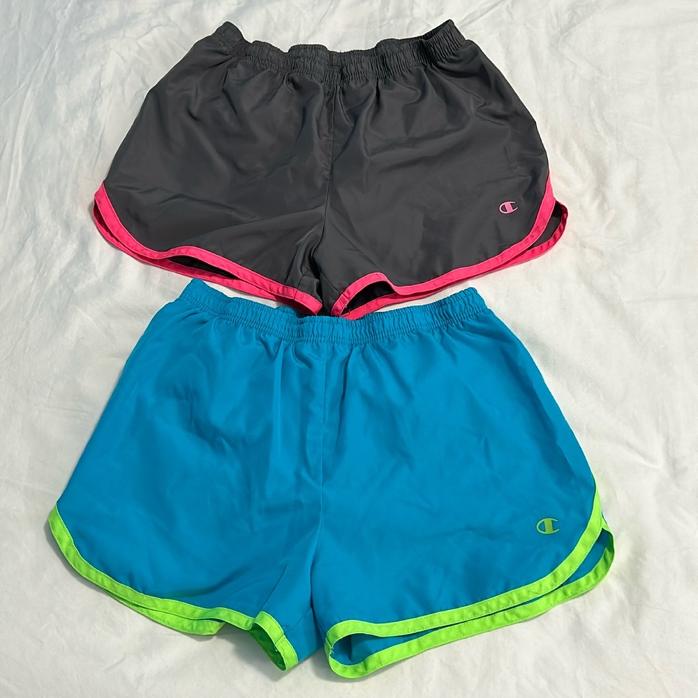 Champion Performance girl’s athletic shorts 2 pairs